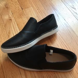 Black slip on shoes! Brand new, never worn